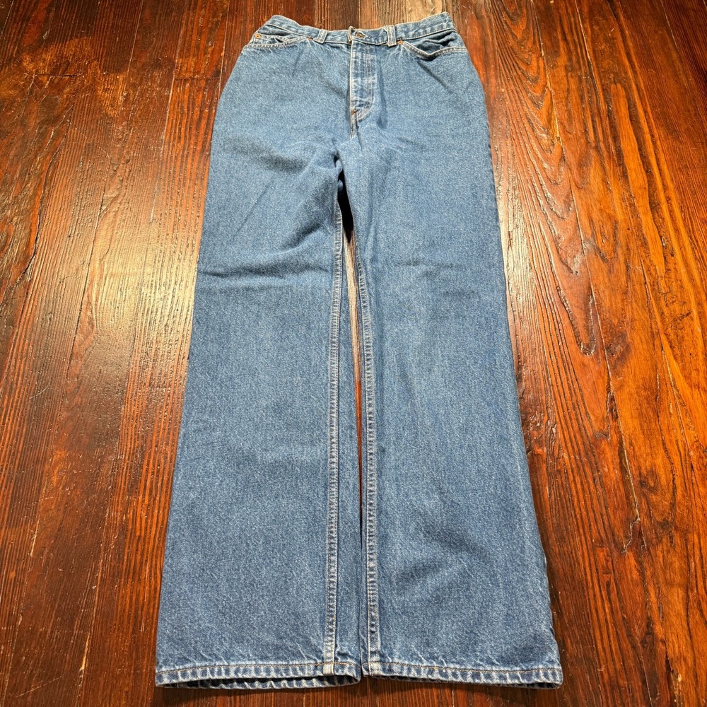 Vintage 80s Levis Orange Tab Jeans Women 28x30 Made in USA Straight Leg